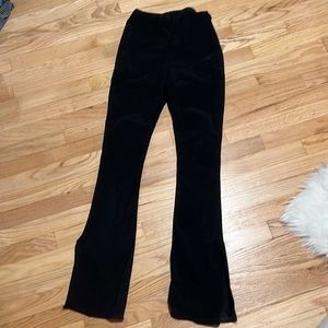 Nasty Gal Ribbed Black Pant
